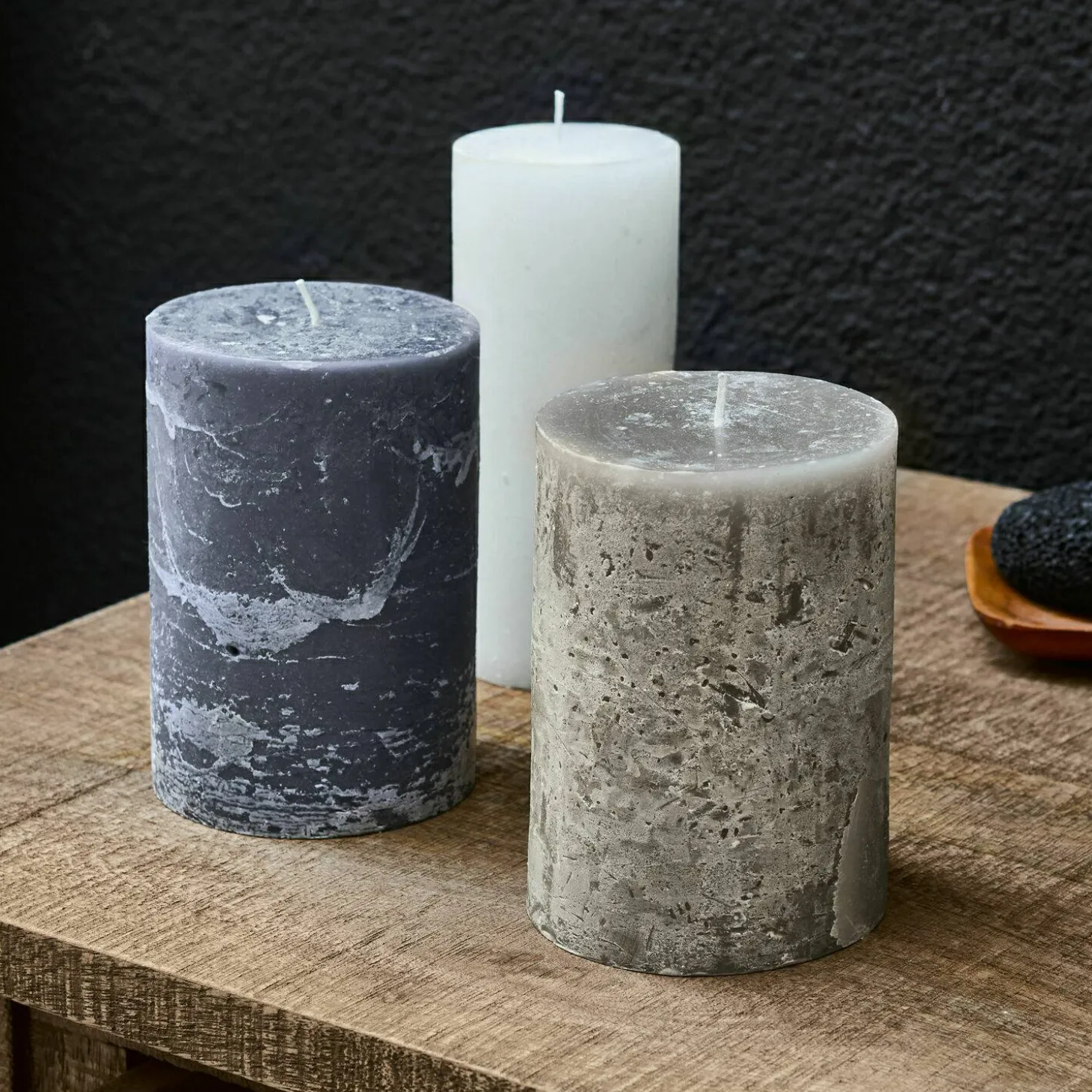 Set di 3 candele Salis