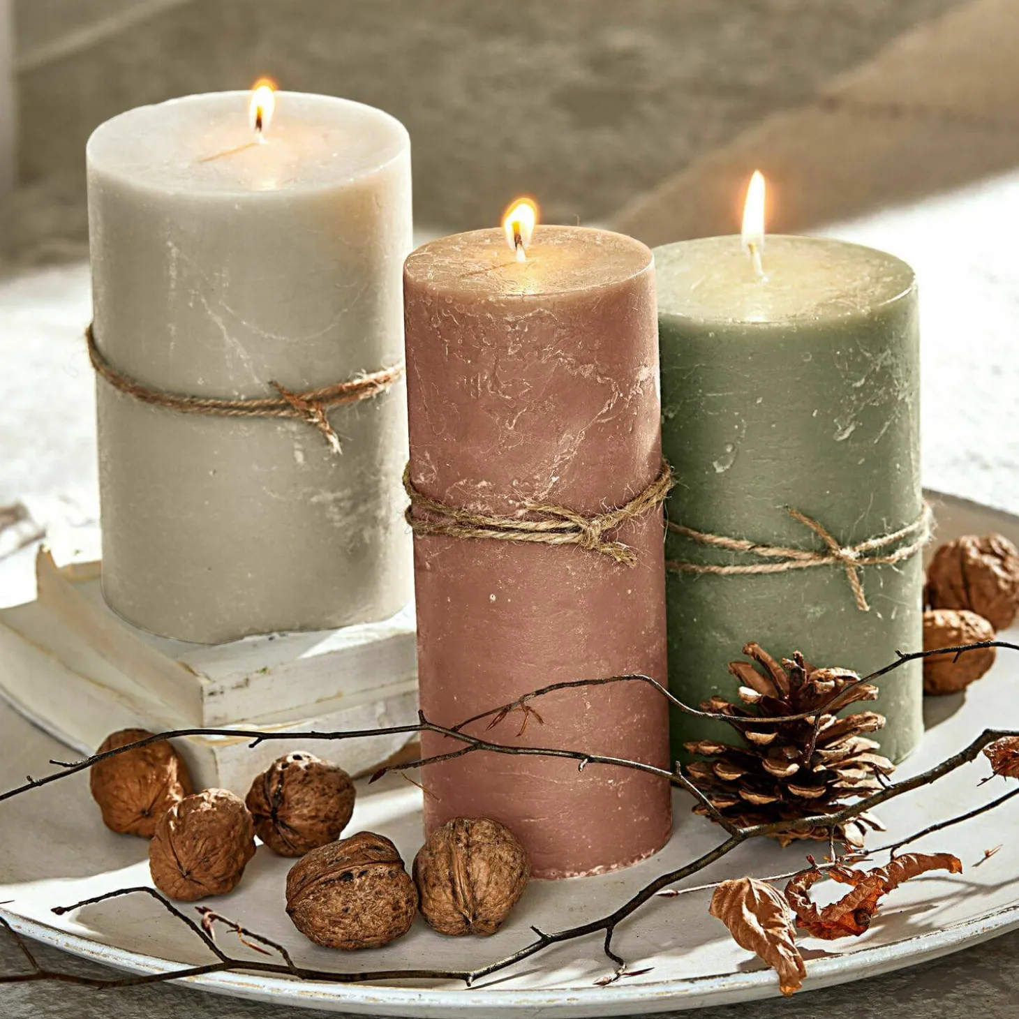 Set di 3 candele Salis