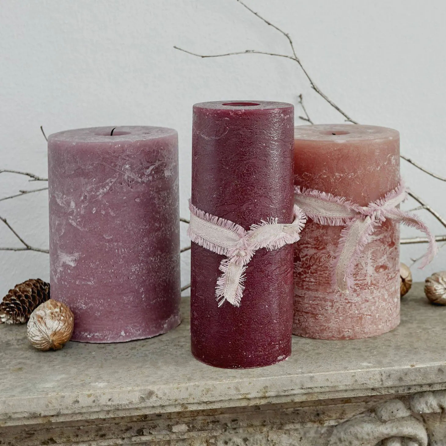 Set di 3 candele Salis