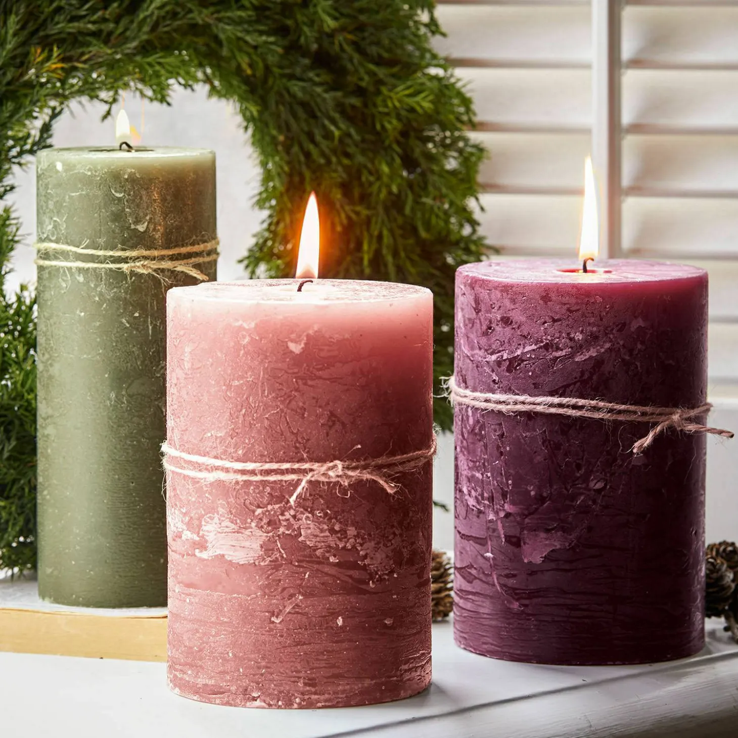 Set di 3 candele Salis