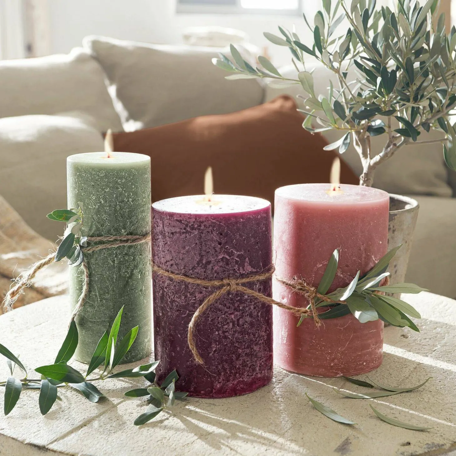Set di 3 candele Salis