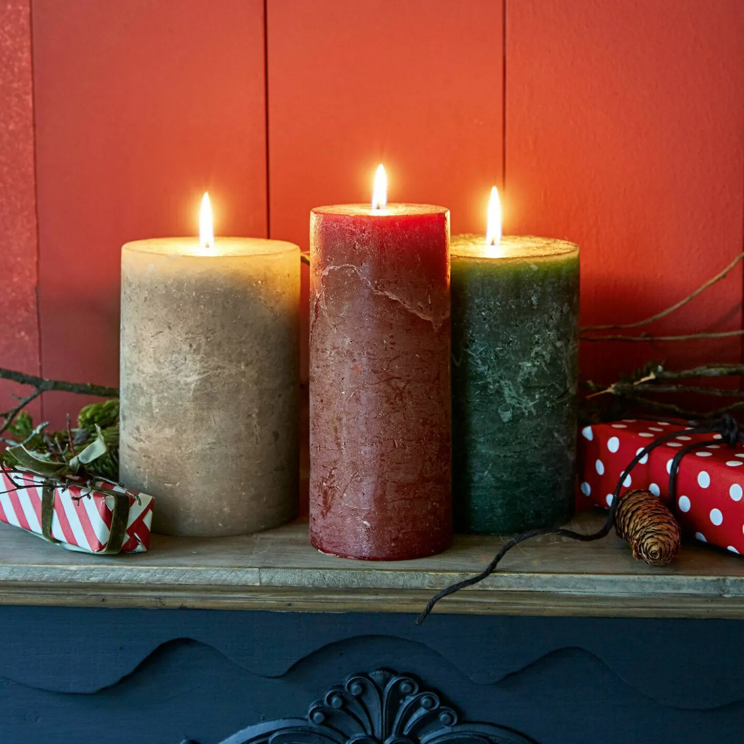 Set di 3 candele Salis