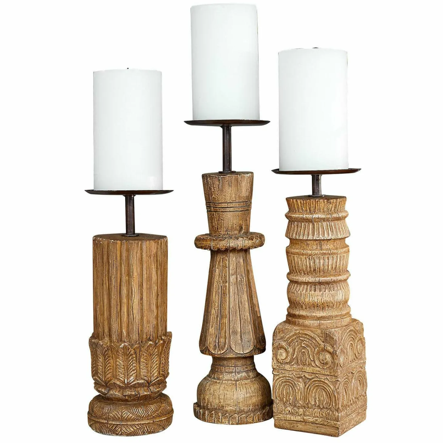 Set di 3 candelieri Zahirah