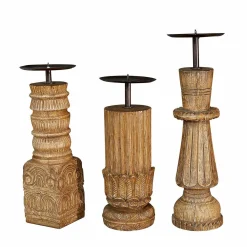 Set di 3 candelieri Zahirah