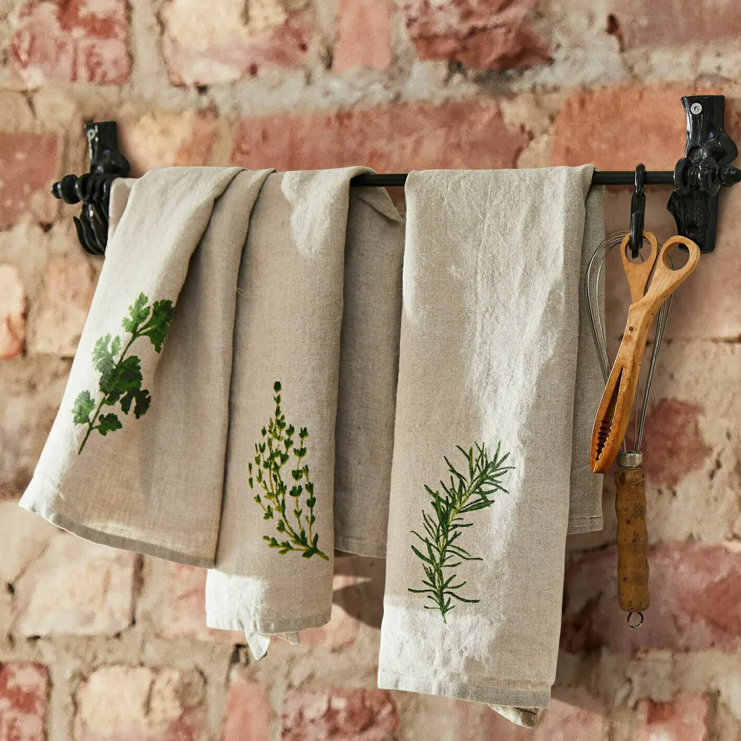 Set di 3 canovacci Herbal Gardens