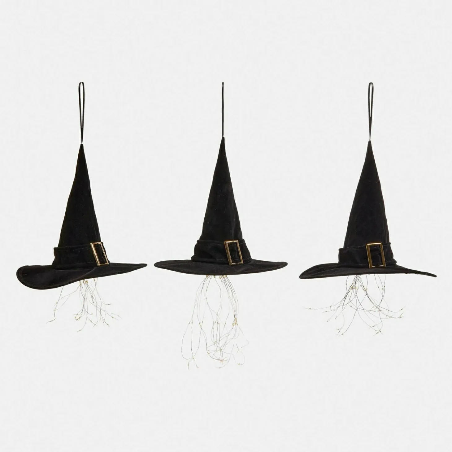 Set di 3 cappelli decorativi a LED Elarwyn
