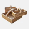 Set di 3 cassette di legno Nettleby
