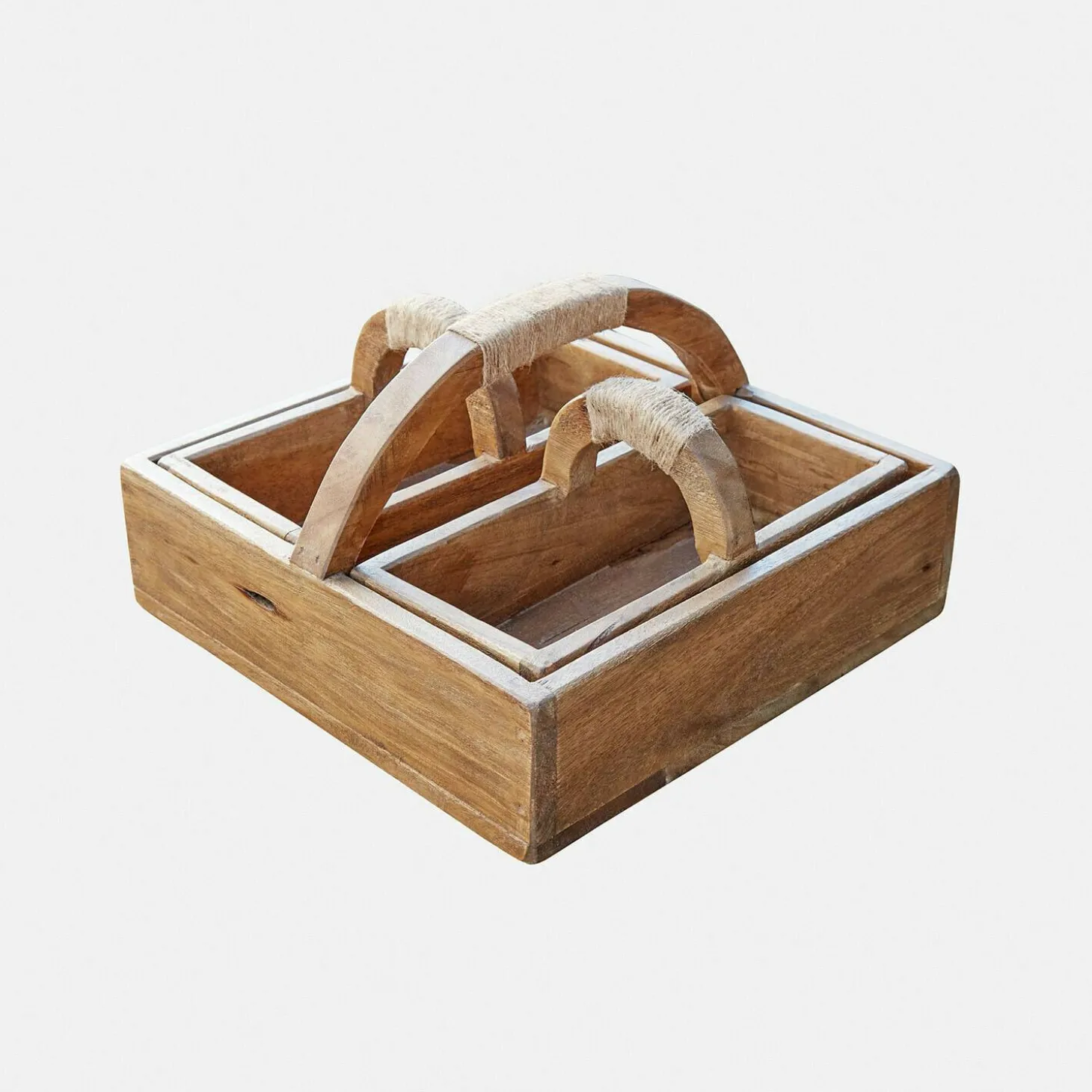 Set di 3 cassette di legno Nettleby