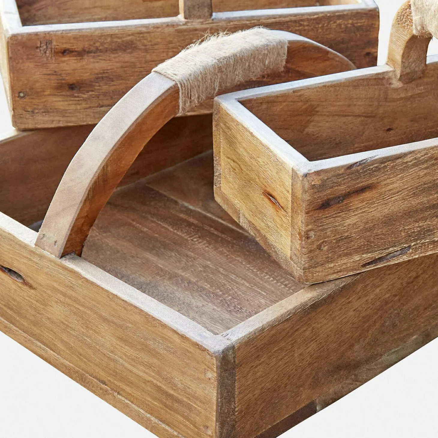 Set di 3 cassette di legno Nettleby