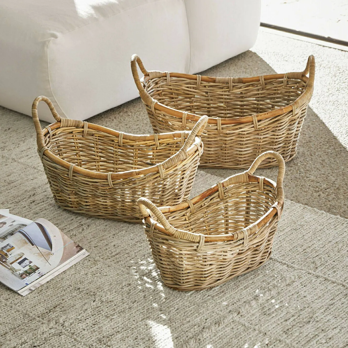 Set di 3 cesti Gavelle