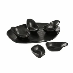 Set di 6 ciotoline su piatto Biarré