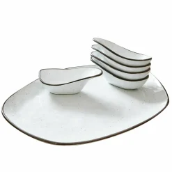 Set di 6 ciotoline su piatto Biarré