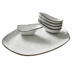 Set di 6 ciotoline su piatto Biarré