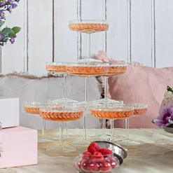 Set di 6 coppe per champagne Macomb