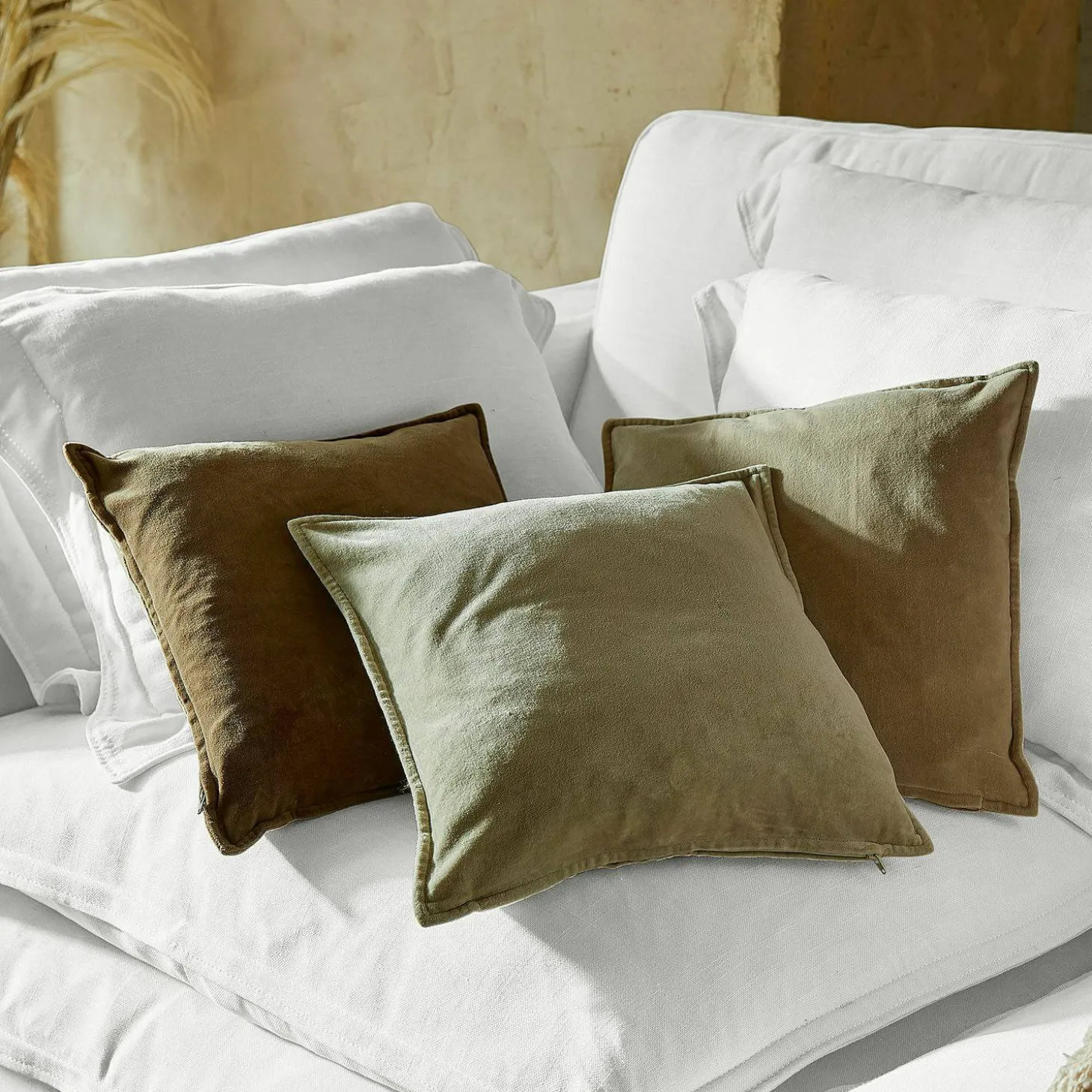 Set di 3 copricuscini Lumeau