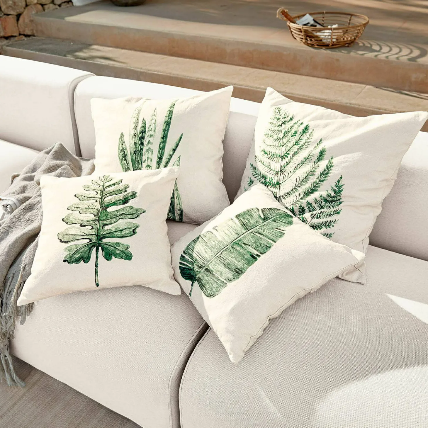 Set di 4 copricuscini Marly