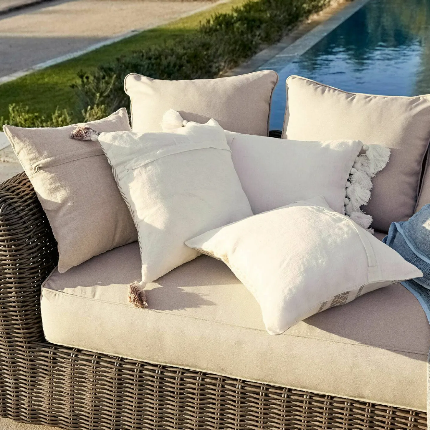 Set di 4 copricuscini Olette
