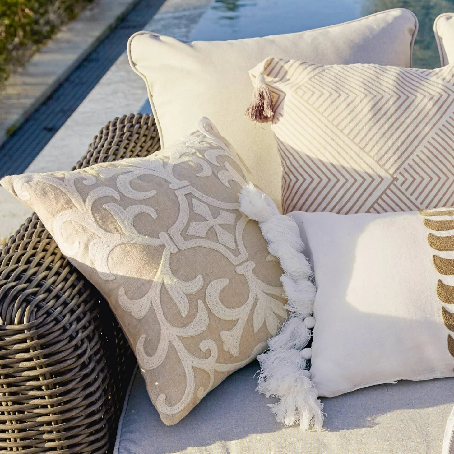 Set di 4 copricuscini Olette