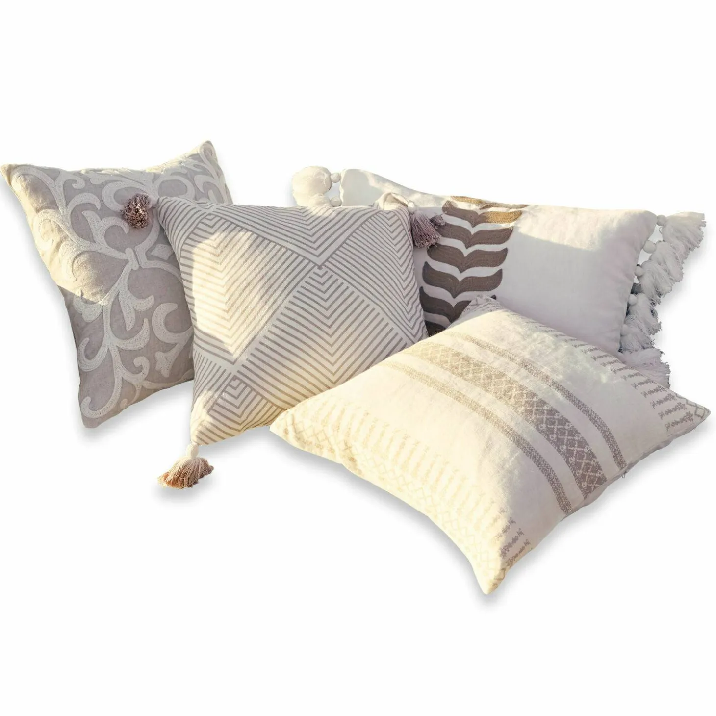 Set di 4 copricuscini Olette