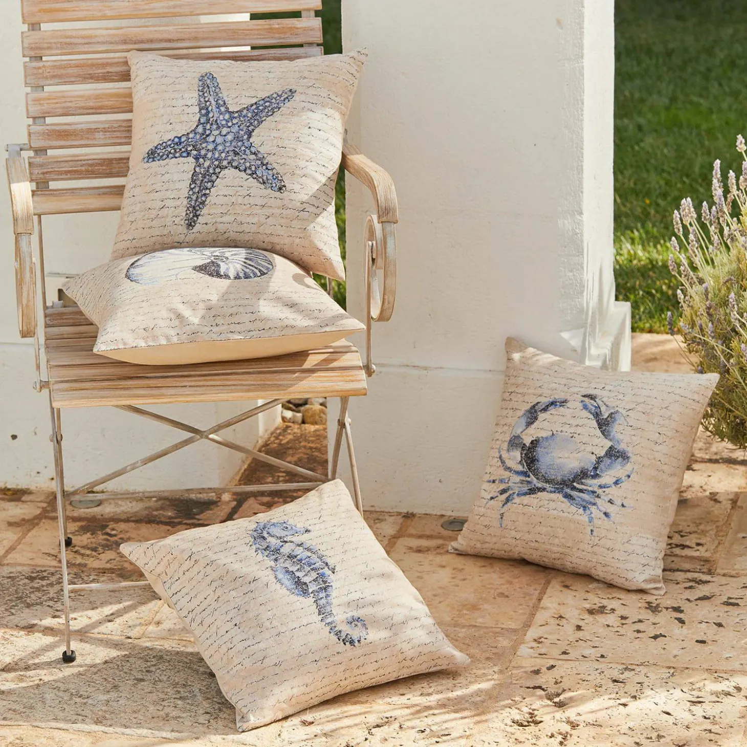 Set di 4 copricuscini Sealand