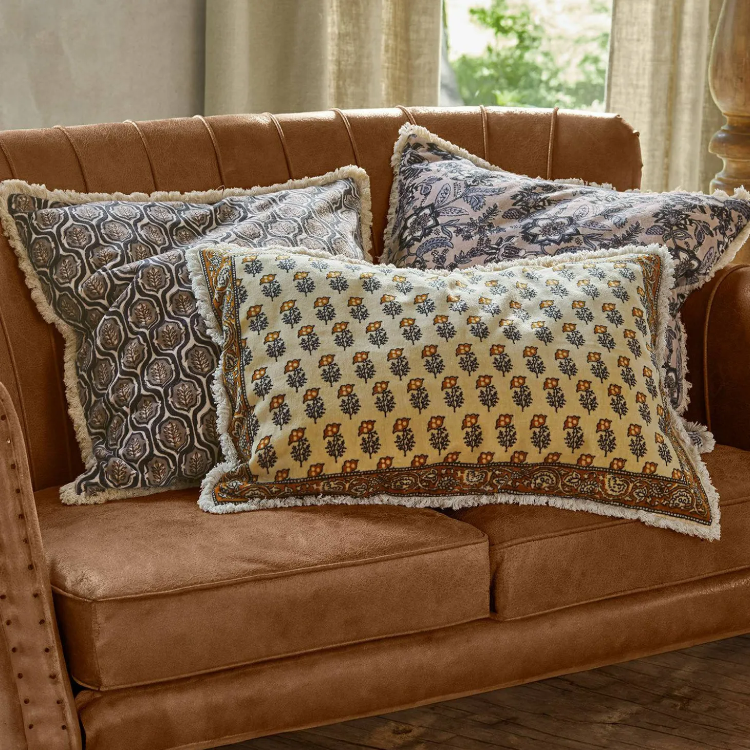 Set di 3 copricuscini Zandora
