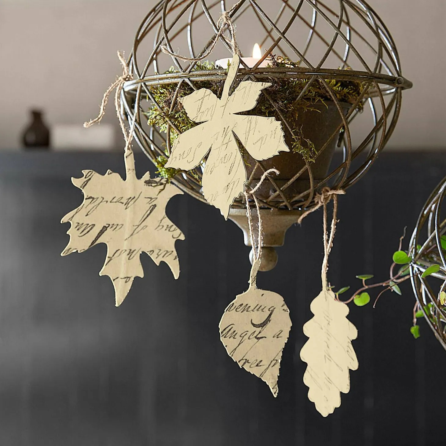 Set di 4 decorazioni da appendere Fleuriene