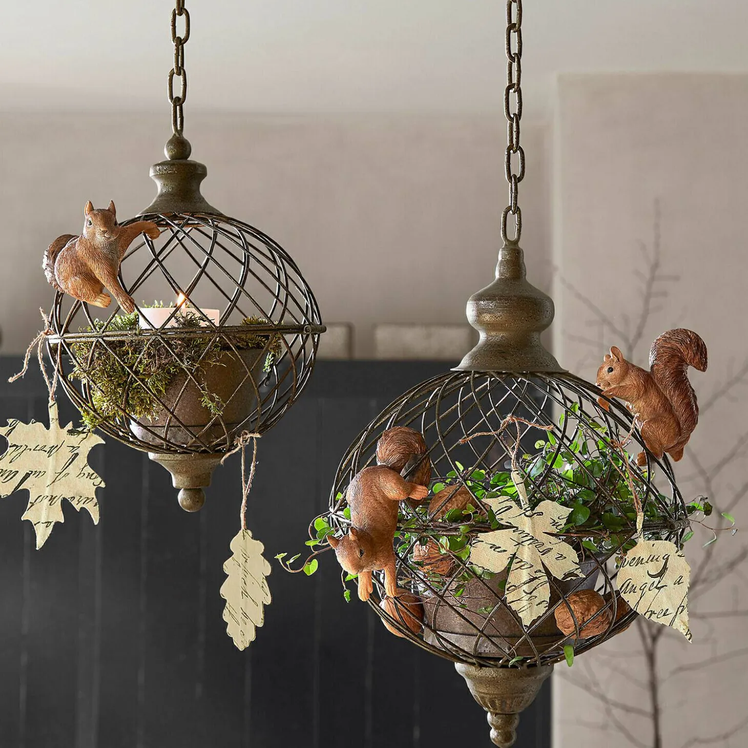Set di 4 decorazioni da appendere Fleuriene
