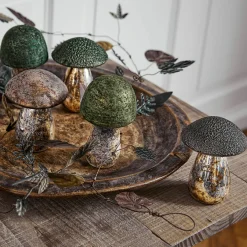Set di 5 funghi decorativi Grana