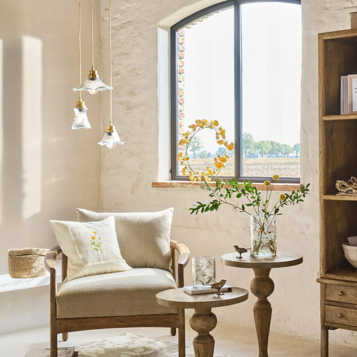 Set di 3 lampade a sospensione Lunaras