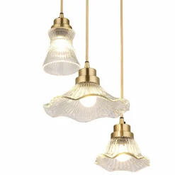 Set di 3 lampade a sospensione Lunaras