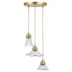 Set di 3 lampade a sospensione Lunaras