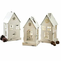 Set di 3 lanterne a LED Village