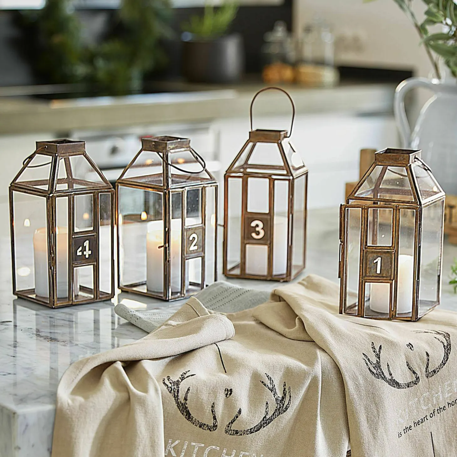 Set di 4 lanterne Lythoria