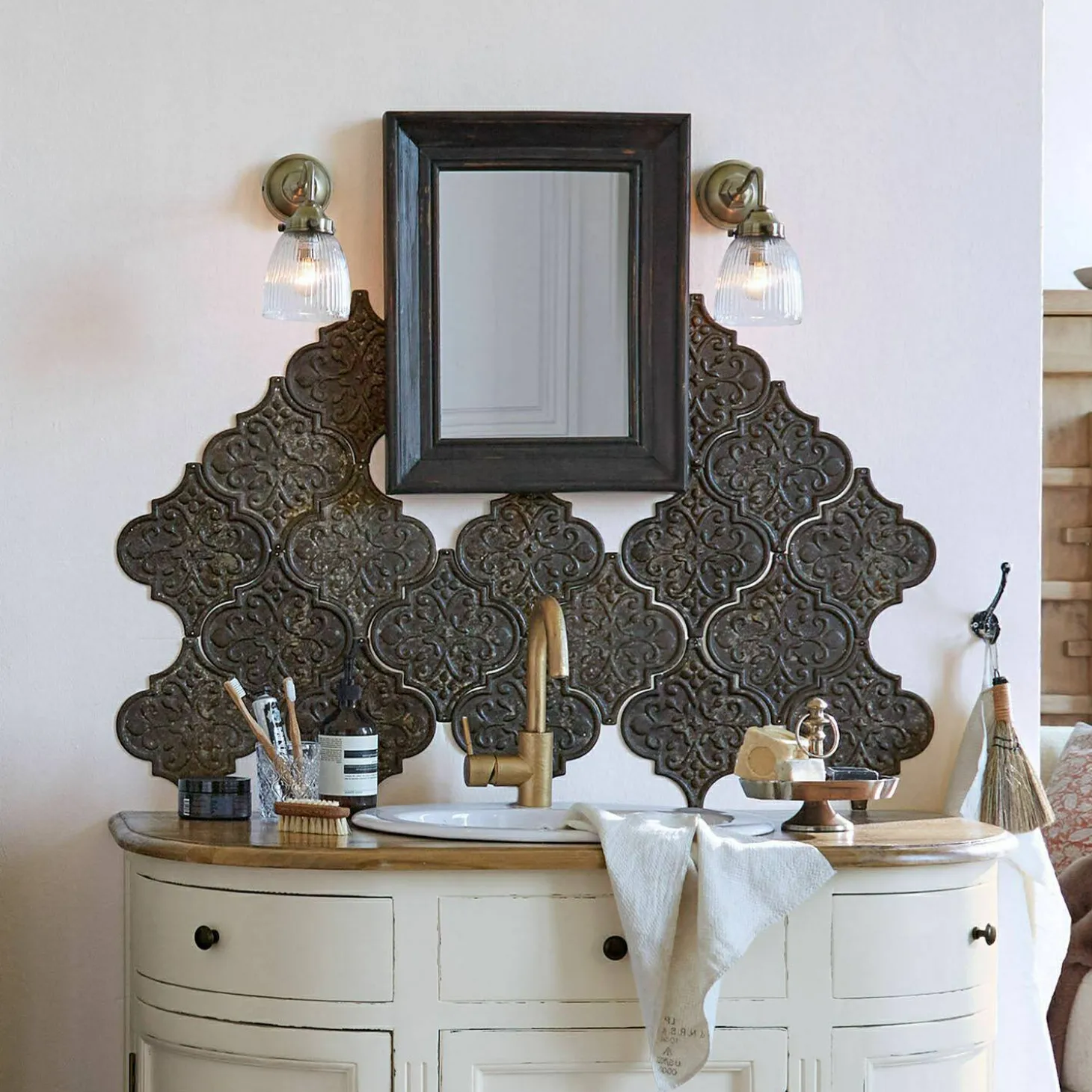 Set di 6 ornamenti da parete Halira