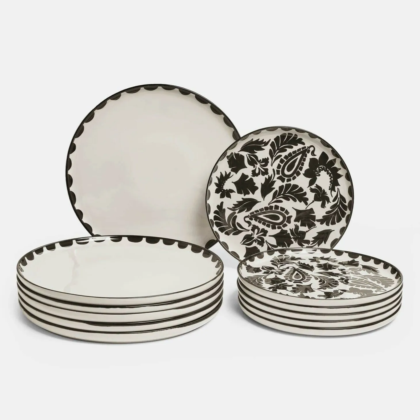 Set di 12 piatti Tazira