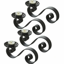 Set di 4 portacandele Vorelin