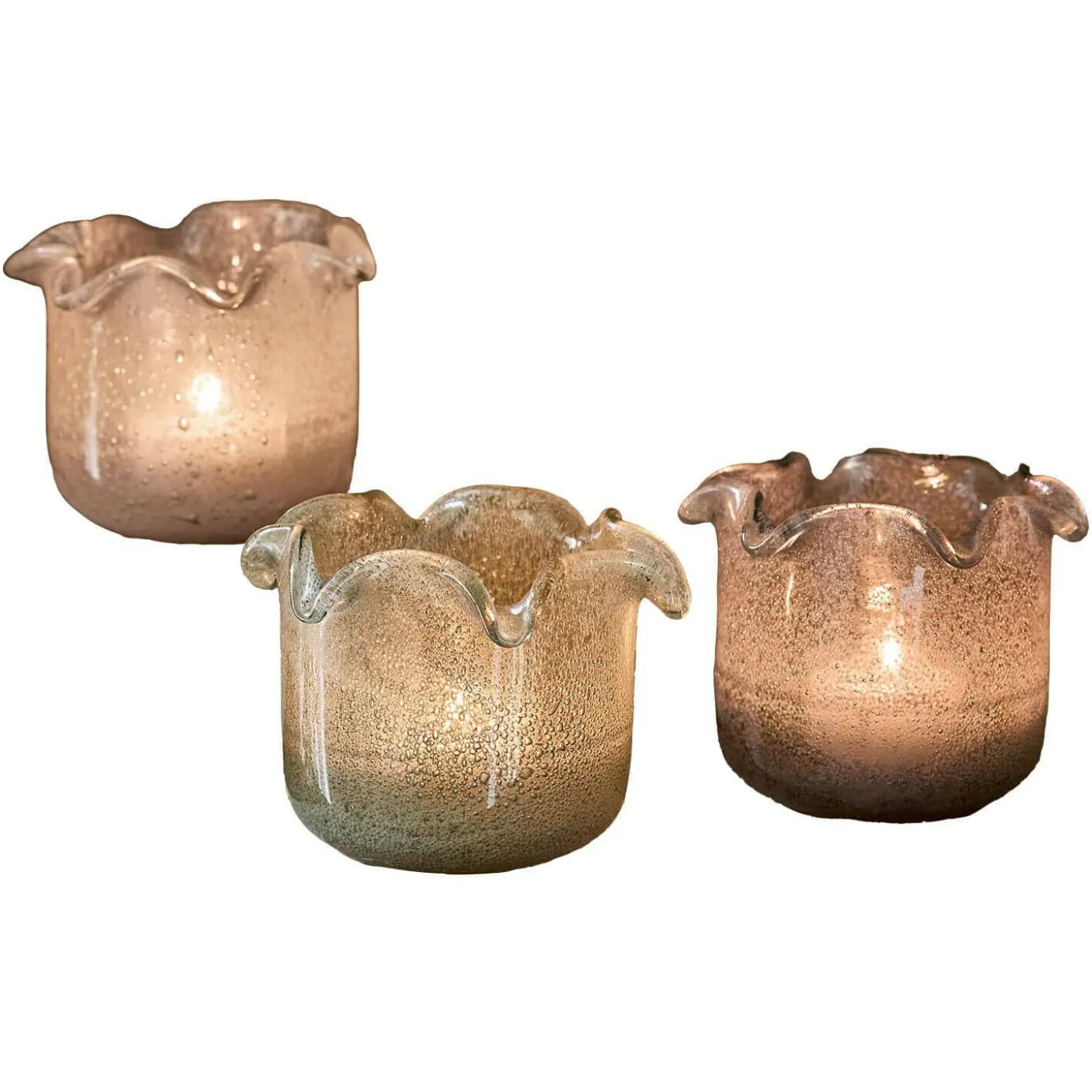 Set di 3 portalumini Venara