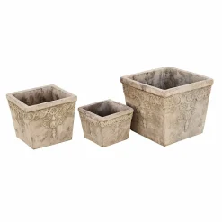 Set di 3 portavasi Bissone