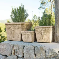 Set di 3 portavasi Bissone