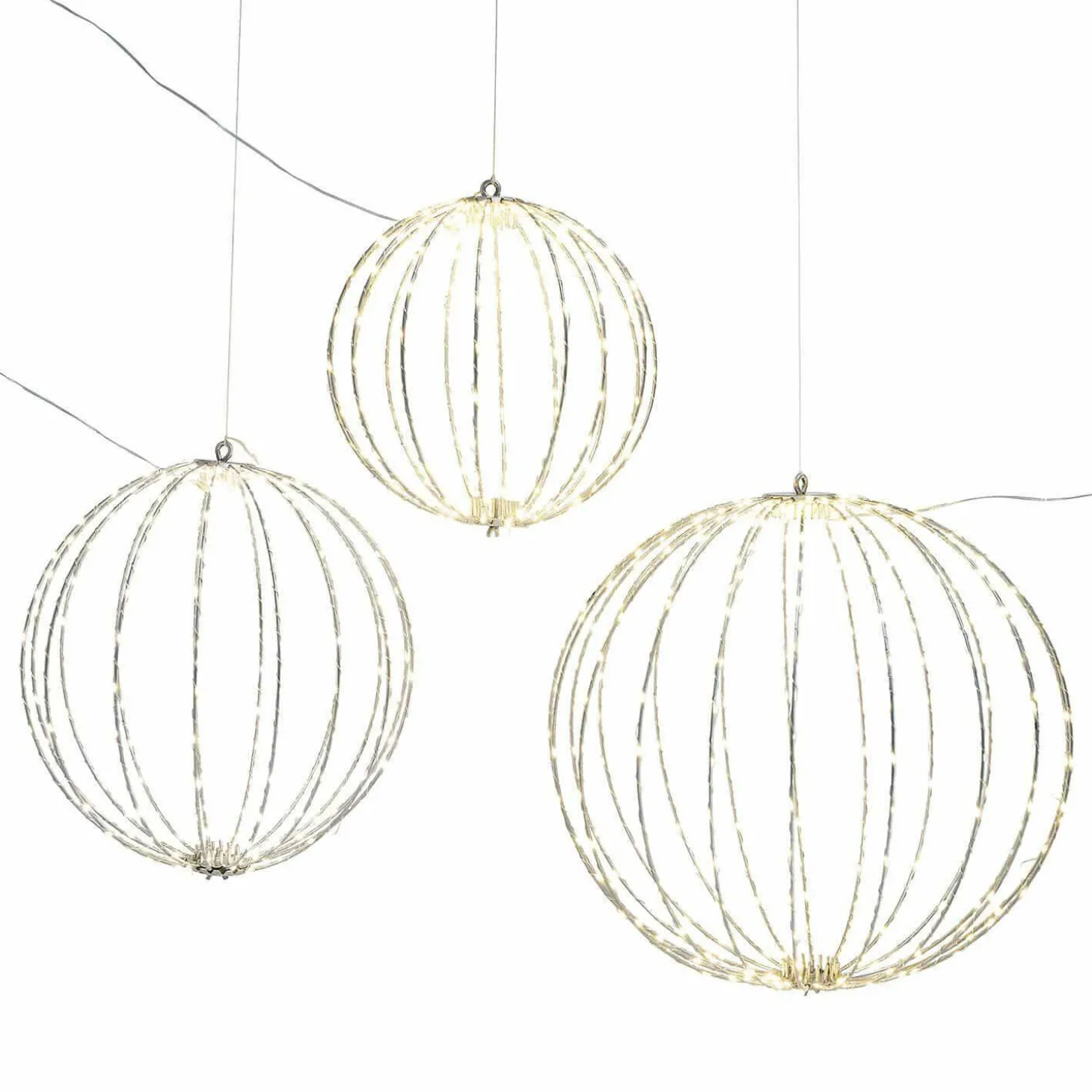 Set di 3 sfere a LED Brilliante