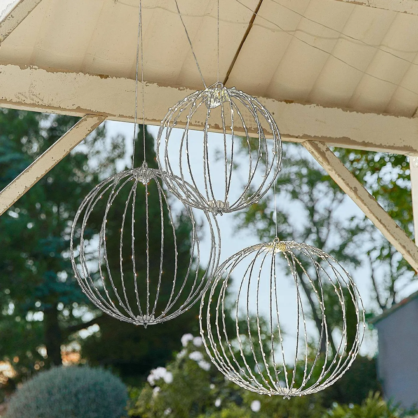 Set di 3 sfere a LED Brilliante