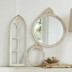 Set di specchio e 2 finestrelle decorative Morilev