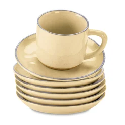 Set di 6 tazze con piattino Biarré