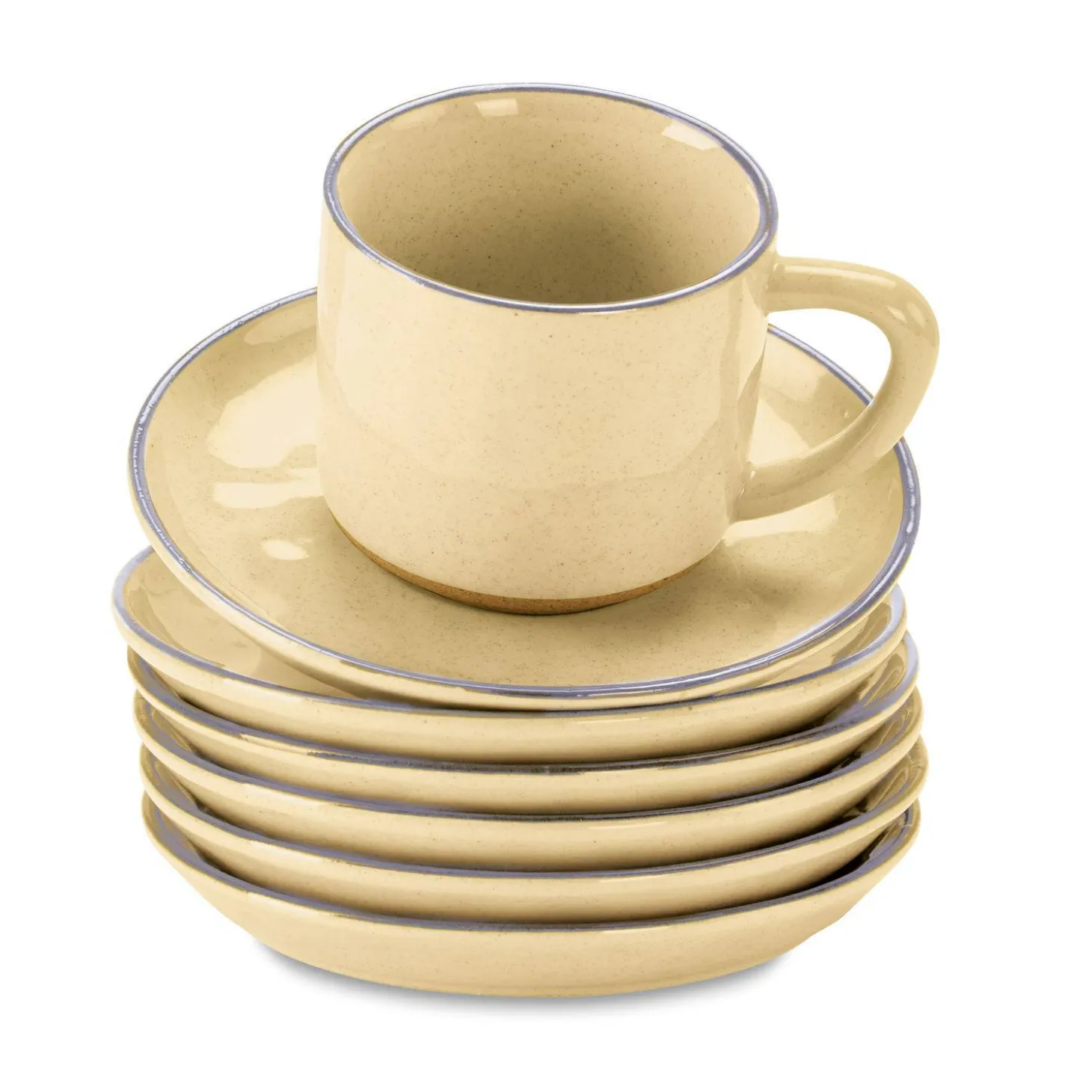 Set di 6 tazze con piattino Biarré