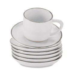 Set di 6 tazze con piattino Biarré