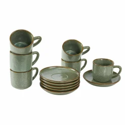 Set di 6 tazze con piattino Biarré