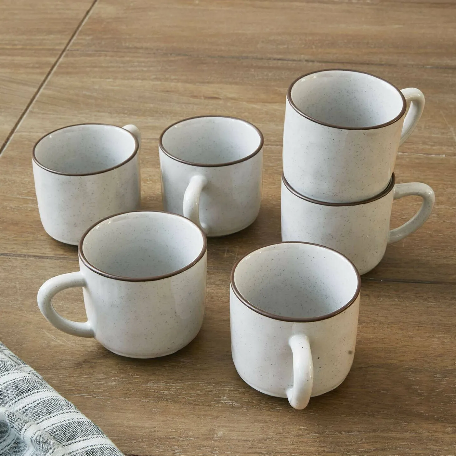 Set di 6 tazze con piattino Biarré