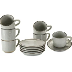 Set di 6 tazze con piattino Biarré
