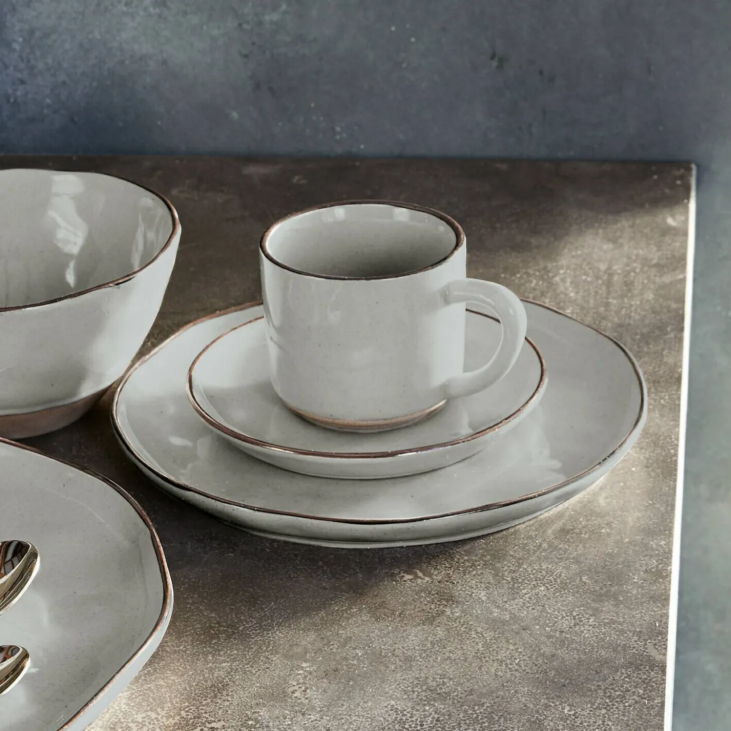 Set di 6 tazze con piattino Biarré