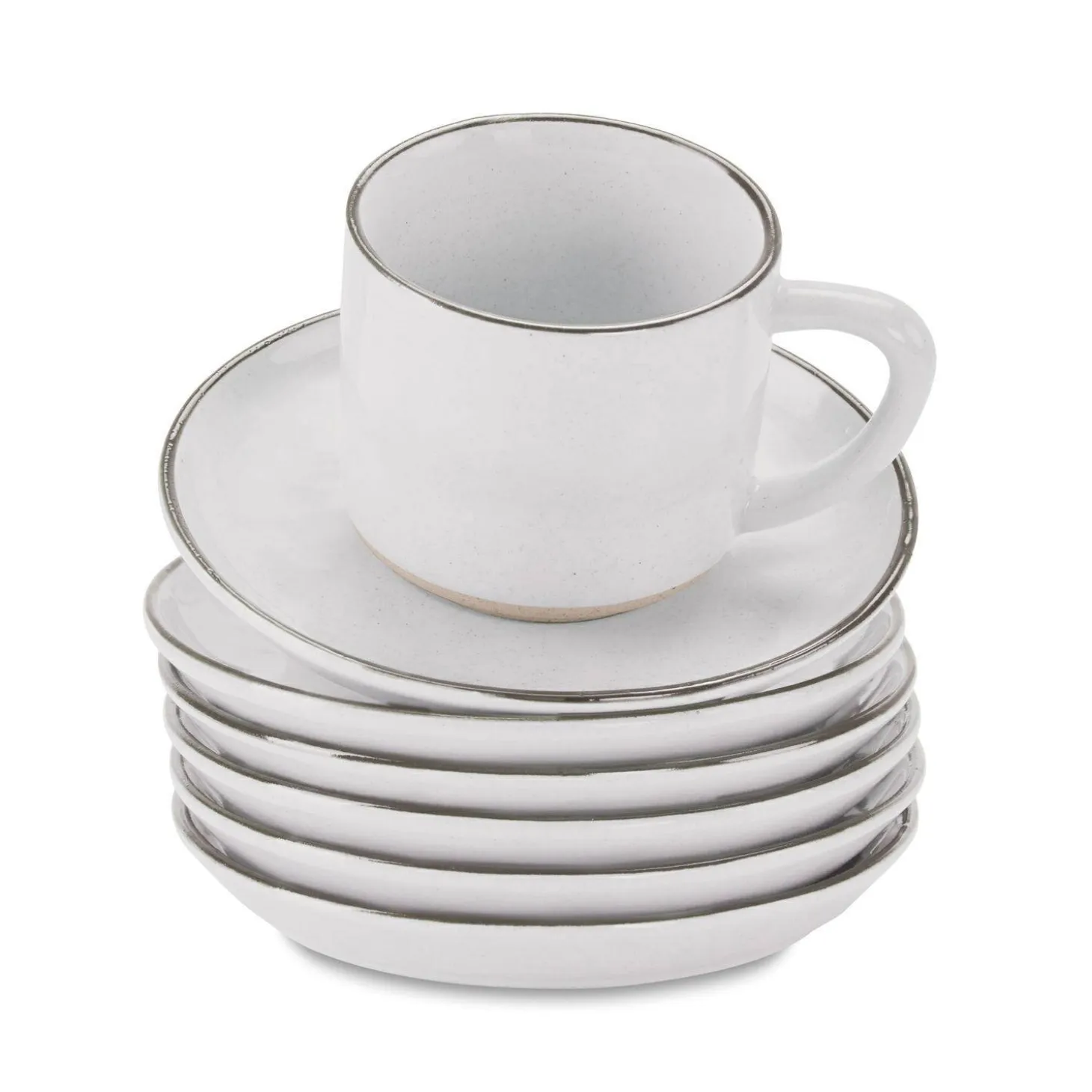 Set di 6 tazze con piattino Biarré
